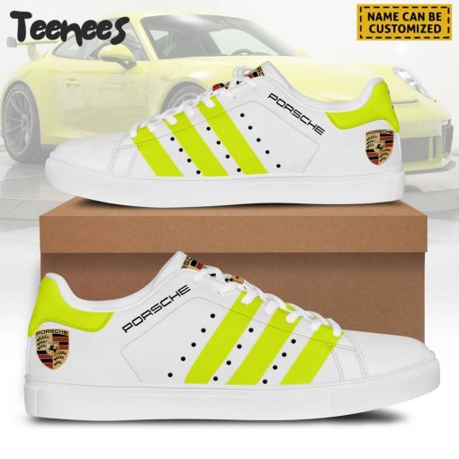 Porsche Racing Yellow Stripes Stan Smith Shoes