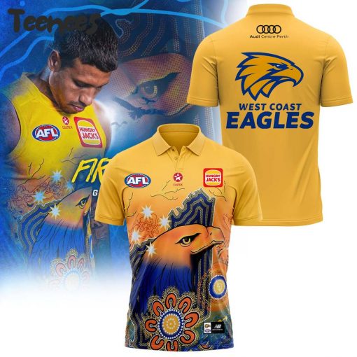 AFL West Coast Eagles First Nations Polo Shirt