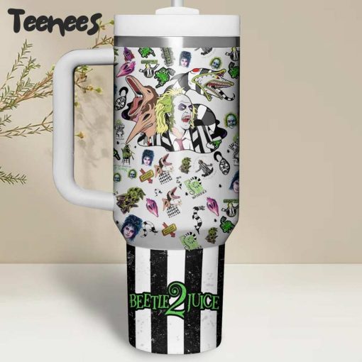 Beetlejuice Stanley Tumbler