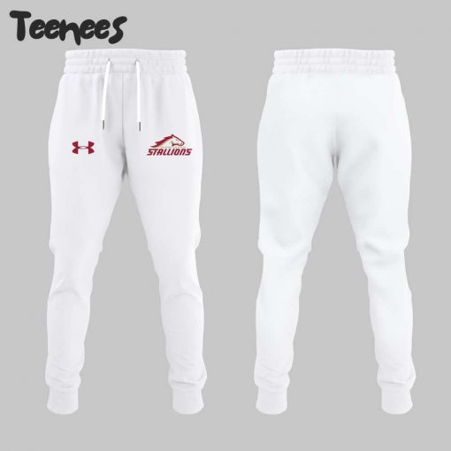 Birmingham Stallions UFL 2024 White Hoodie Pants Cap