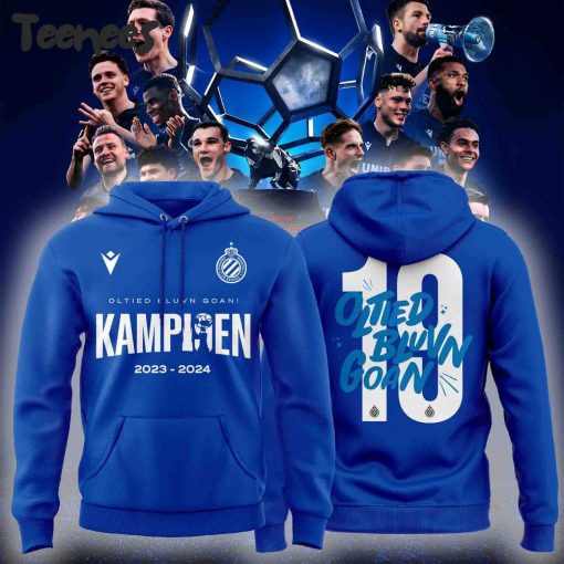 Club Brugge KV Champions Oltied Bluvn Goan Blue Hoodie Pants Cap