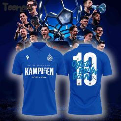 Club Brugge KV Champions Oltied Bluvn Goan Blue Polo Shirt