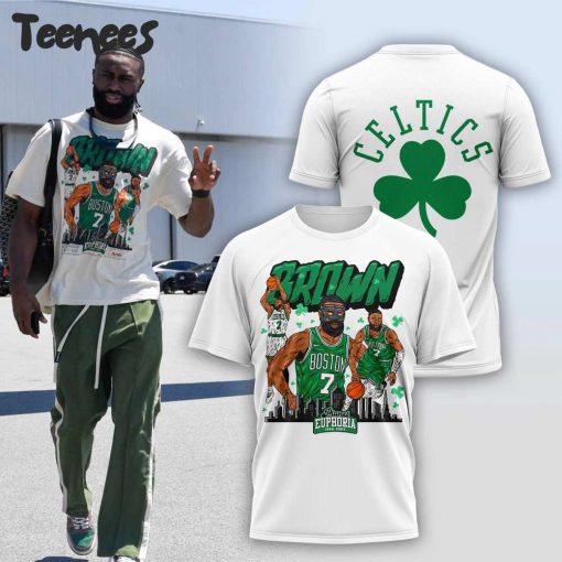 Jaylen Brown Boston Celtics White Tee