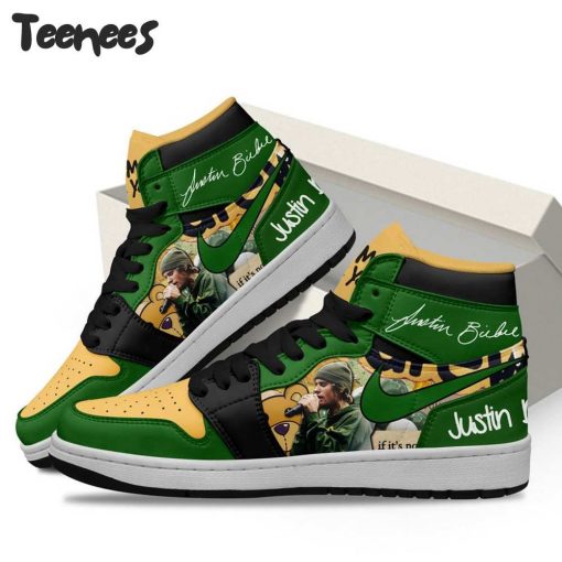 Justin Bieber Green Air Jordan 1 Sneaker