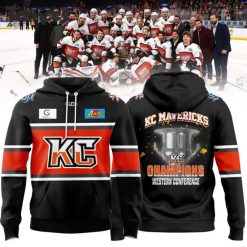 Kansas City Mavericks Western Conference Champions Black Hoodie