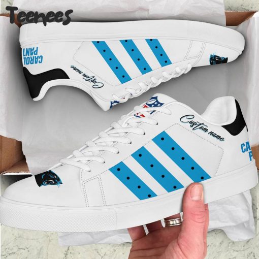 NFL Carolina Panthers Custom Name Stan Smith Shoes