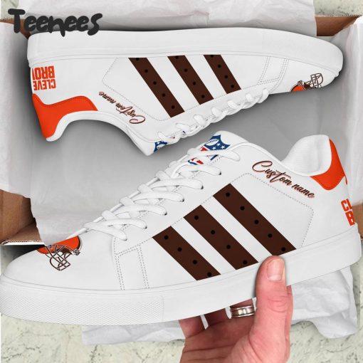 NFL Cleveland Browns Custom Name Stan Smith Shoes