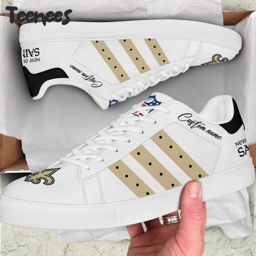 NFL New Orleans Saints Custom Name Stan Smith Shoes