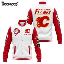 NHL Calgary Flames Baseball Jacket