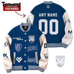 NRL Canterbury Bankstown Bulldogs Baseball Jacket