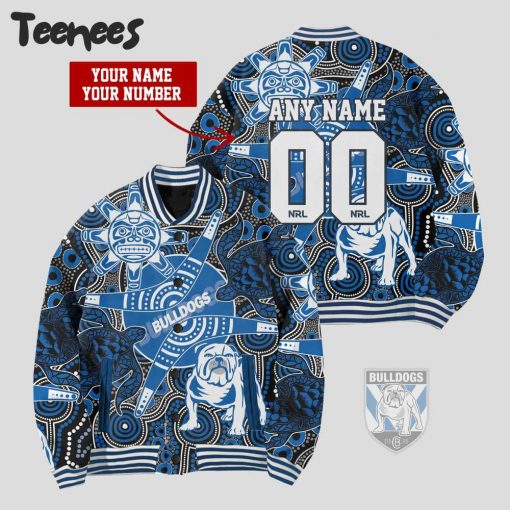 NRL Canterbury Bankstown Bulldogs Personalized Baseball Jacket