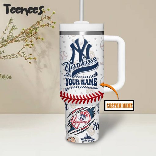 New York Yankees Custom Name Stanley Tumbler