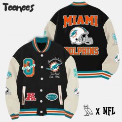 OVO x NFL Miami Dolphins Baseball Jacket