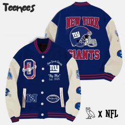 OVO x NFL New York Giants Baseball Jacket