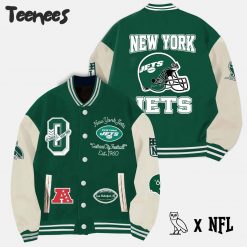 OVO x NFL New York Jets Baseball Jacket