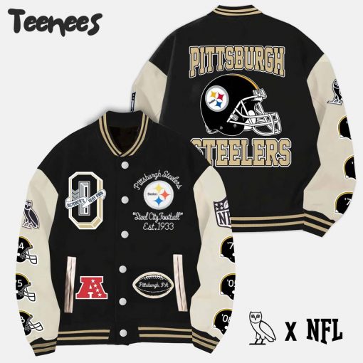 OVO x NFL Pittsburgh Steelers Baseball Jacket