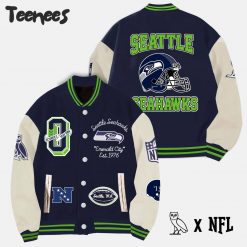 OVO x NFL Seattle Seahawks Baseball Jacket