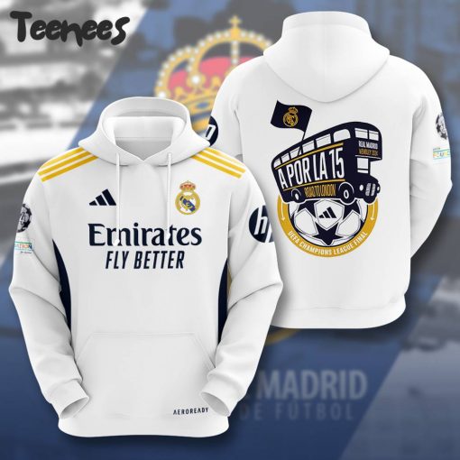 Real Madrid A Por La 15 Road To London Hoodie