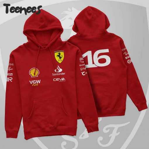 Scuderia Ferrari F1 Racing Team No 16 Hoodie