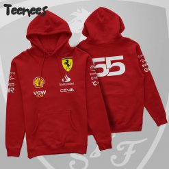 Scuderia Ferrari F1 Racing Team No 55 Hoodie