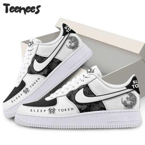 Sleep Token Black White Air Force 1 Shoes