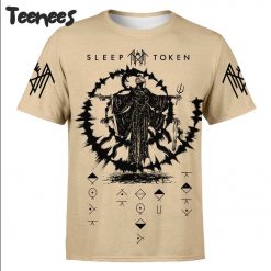 Sleep Token Rock Band Beige T-Shirt