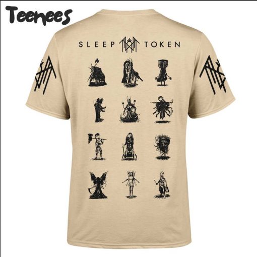 Sleep Token Rock Band Beige T-Shirt