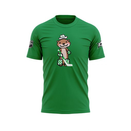 Dallas Stars Cute Bear Plays Hockey T-Shirt