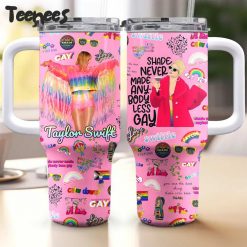 Taylor Swift Pride Month Stanley Tumbler