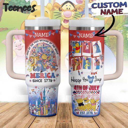 Winnie the Pooh America Indipendent Day Stanley Tumbler