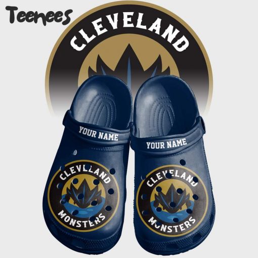 AHL Cleveland Monsters Navy Crocs Shoes