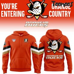 Anaheim Ducks Orange Country 2024 Orange Hoodie Pants Cap