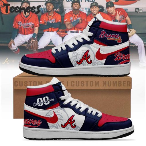 Atlanta Braves Air Jordan 1 Sneaker