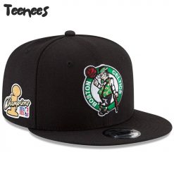 Black Boston Celtics 2024 Finals Champions Side Patch Snapback Hat