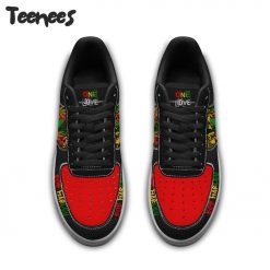 Bob Marley Black Air Force 1 Sneaker