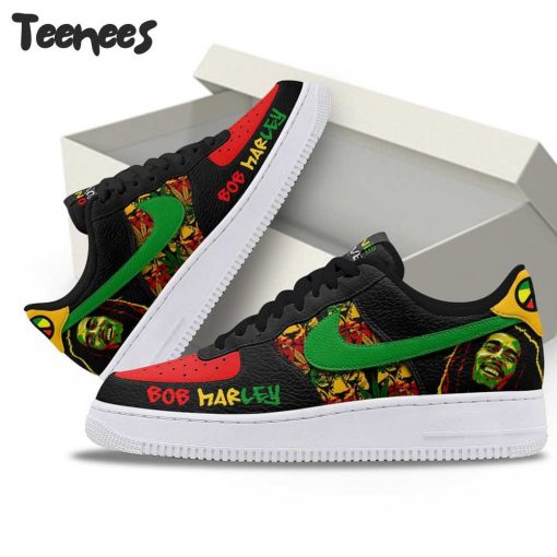 Bob Marley Black Air Force 1 Sneaker