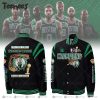 Boston Celtics 2024 Finals Champions Green Baseball Jacket