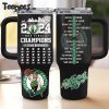 Boston Celtics 2024 Finals Champions Black Stanley Tumbler 40oz