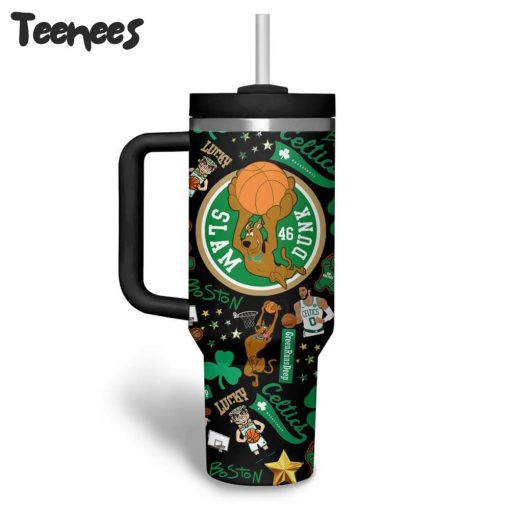 Boston Celtics 2024 Finals Champions Black Stanley Tumbler 40oz