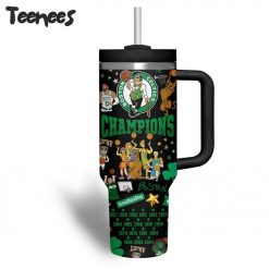 Boston Celtics 2024 Finals Champions Black Stanley Tumbler 40oz