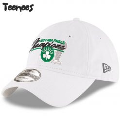 Boston Celtics 2024 Finals Champions Script Adjustable White Hat