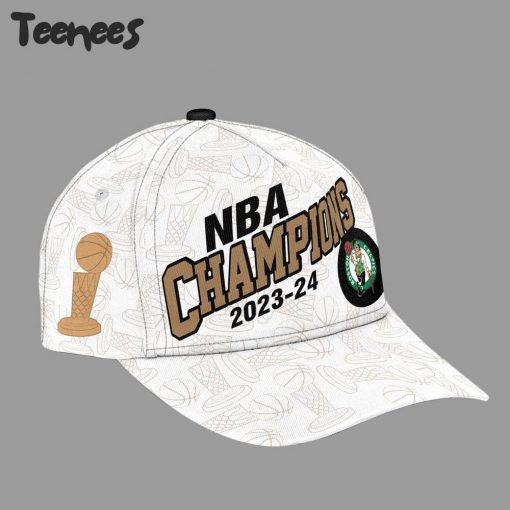 Boston Celtics 2024 Finals Champions White Hat