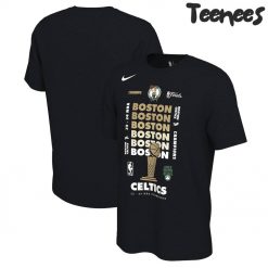 Boston Celtics 2024 NBA Finals Champions Celebration Expressive T-Shirt