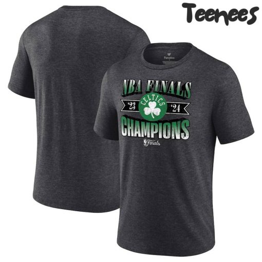 Boston Celtics 2024 NBA Finals Champions Full Court Pressure Retro Tri-Blend T-Shirt