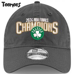 Boston Celtics Graphite 2024 NBA Finals Champions Arched Adjustable Hat