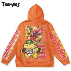 Bowser Jr. Super Mario Orange Hoodie