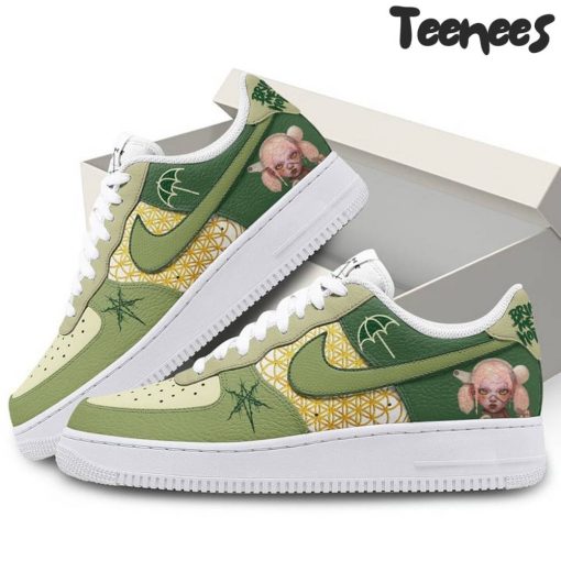 Bring Me The Horizon Green Air Force 1 Shoes