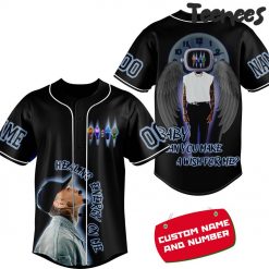 Chris Brown Black Baseball Jersey