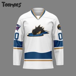 Cleveland Monsters Personalized White Hockey Jersey