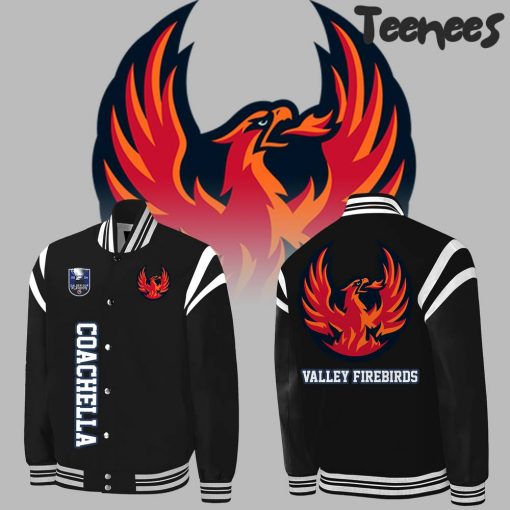 Coachella Valley Firebirds 2024 Calder Cup Playoffs Black Baseball Jacket